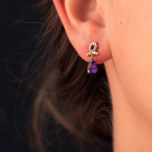 Boucles d'oreilles Boucles d'oreilles améthystes 58 Facettes AP15BO