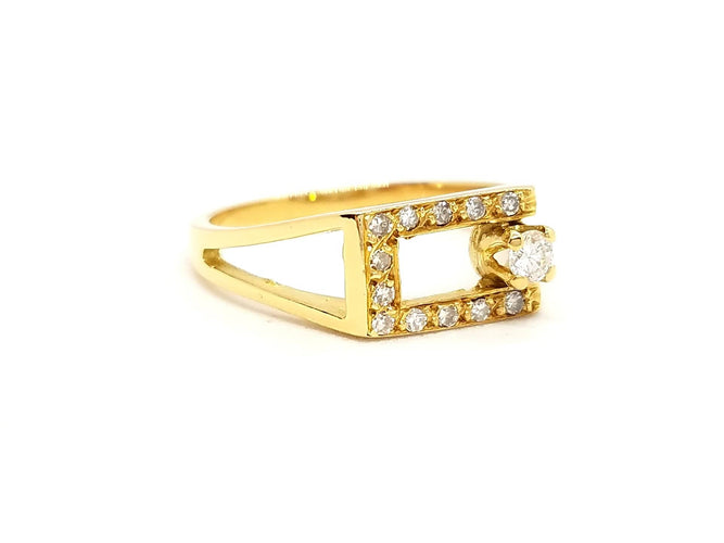 Bague 53 Bague Or jaune Diamant 58 Facettes 718102CN