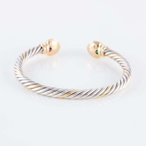 Bracelet Bracelet ouvert Rubis Emeraudes 58 Facettes HS20836