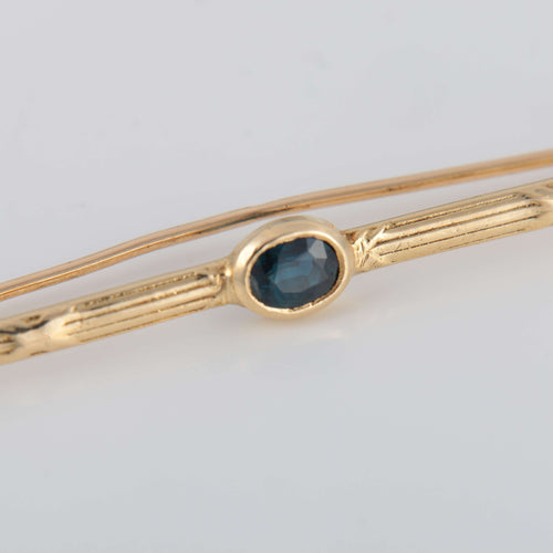 Broche Broche barrette Saphir 58 Facettes 1