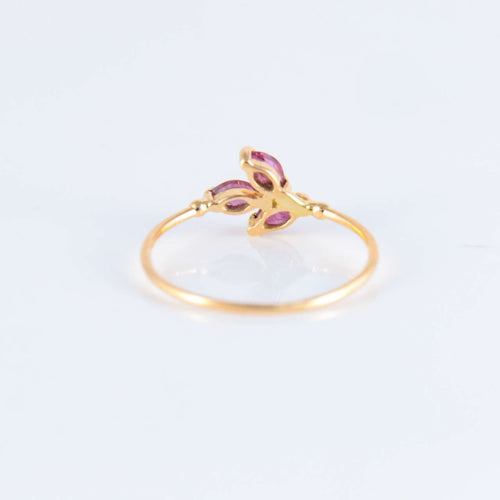 Bague 51.5 Bague Trio Rubis 58 Facettes JE227