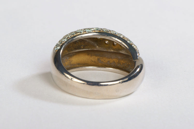 Bague 55 Bague Or blanc Diamant 58 Facettes 05477CD