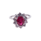 Bague 53.5 Bague marguerite rubis 58 Facettes 4022