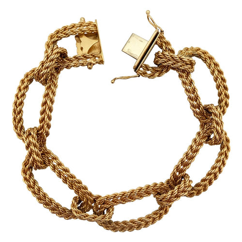 Bracelet Bracelet Vintage en or jaune. 58 Facettes 30083
