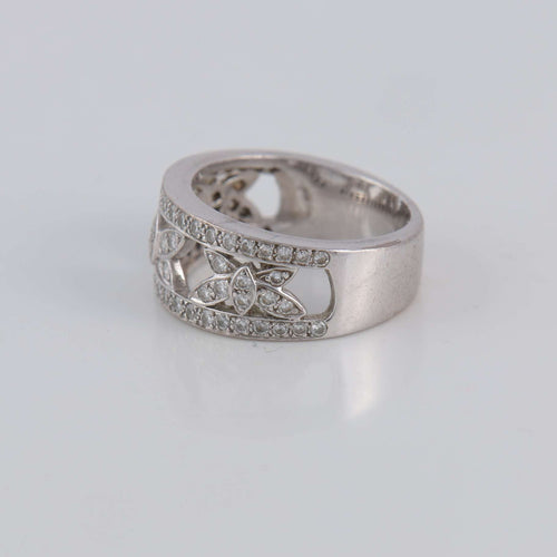 Bague 56 Bague ajourée Papillons Diamants 58 Facettes 1