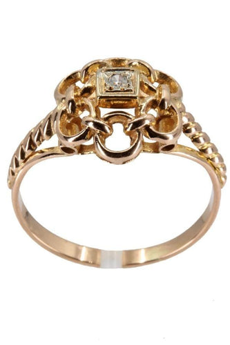 Bague 54 Bague diamant années 50' 58 Facettes 33151