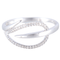 Bague 55 Bague Feuille or blanc et diamant 58 Facettes