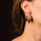 Boucles d'oreilles Boucles d'oreilles anciennes feuilles et glands cheveux 58 Facettes 19-072