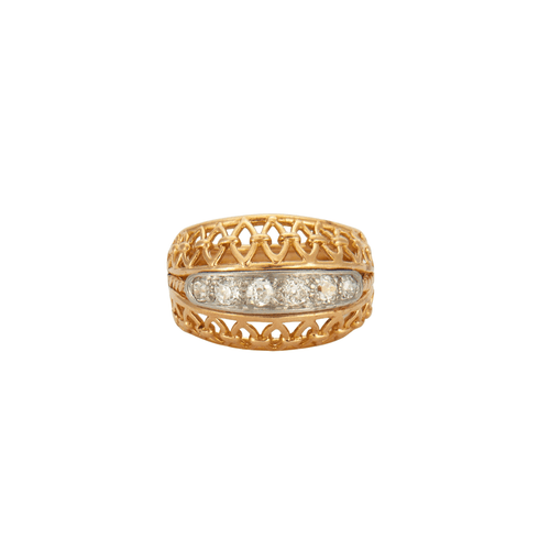 Bague 54 Bague 2 ors, diamants 58 Facettes HS5513