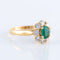 Bague 61 Bague Marguerite Emeraude Diamants 58 Facettes 82