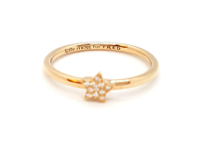 Bague 53 Fred Bague Kate Moss Or rose Diamant 58 Facettes 851010CN