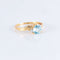 Bague 49 Bague Coeur aigue-marine 58 Facettes JE220