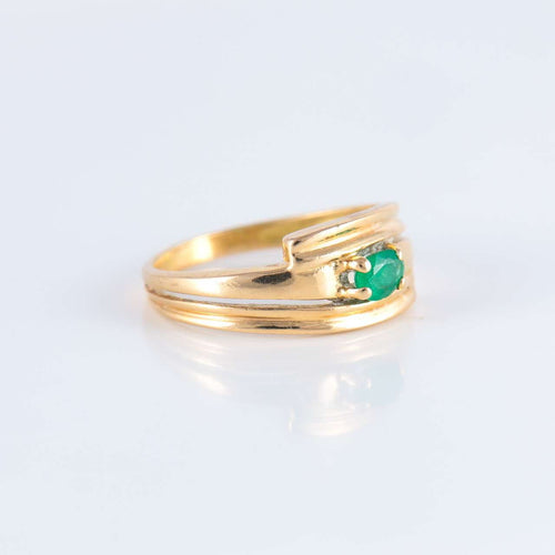 Bague 50 Bague Jonc Emeraude 58 Facettes JE243