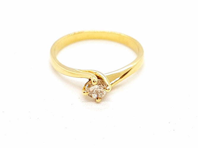 Bague 51 Bague Solitaire Or jaune Diamant 58 Facettes 06304CD