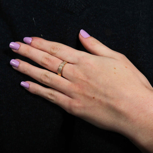 Bague Bague en or jaune et diamants 58 Facettes