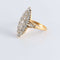 Bague 55 Bague Marquise or jaune pavage Diamants 58 Facettes FM74