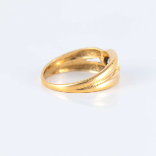 Bague 51.5 Bague Solitaire double corps 58 Facettes JE264