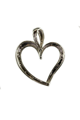 Pendentif Pendentif coeur diamants 58 Facettes 21001