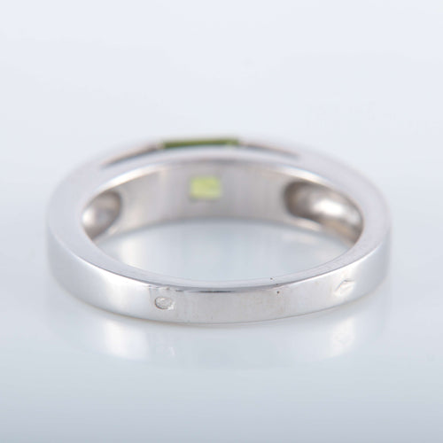 Bague 58.5 Bague Jonc Péridot suiffé 58 Facettes 1