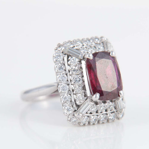 Bague 49 Bague Rubis birman et Diamants 58 Facettes 1