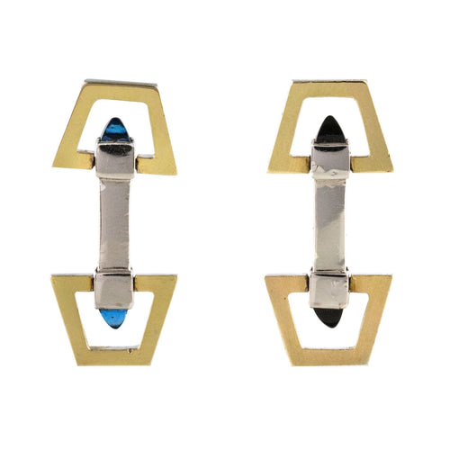 Boutons de manchette Boutons de manchettes Vermeil Art Déco 58 Facettes 19-684