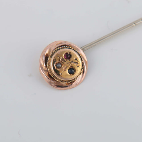 Broche Epingle de cravate motif bouquet 58 Facettes 1