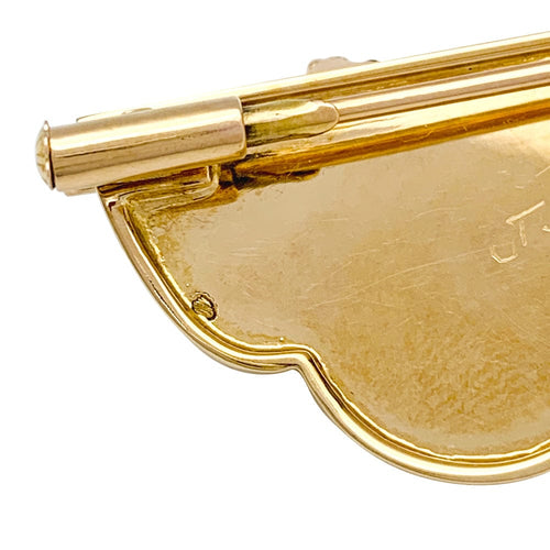 Broche Broche J. Desprès en ors jaune et rose. 58 Facettes 29713