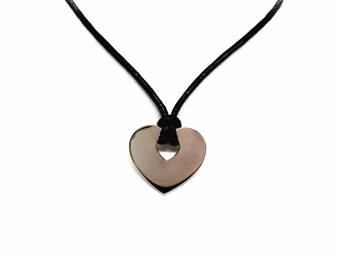 Pendentif Poiray Pendentif Coeur Coeur Or blanc 58 Facettes 1126574CN