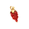 Pendentif Pendentif or jaune, corail 58 Facettes