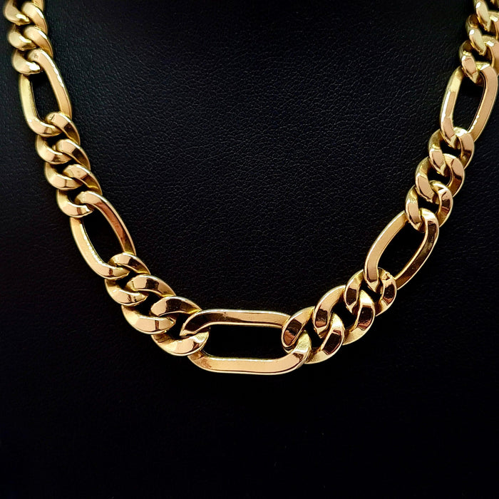 Collier Collier maille intercalé chute or jaune 58 Facettes