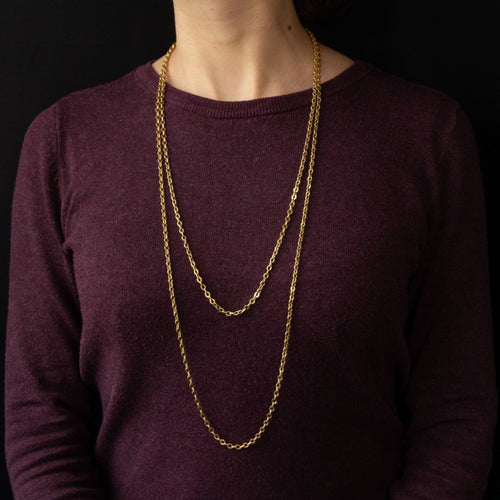 Collier Sautoir ancien en or 58 Facettes 20-536