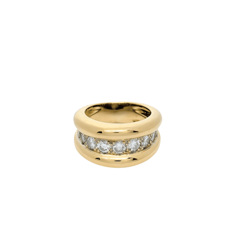 Bague Bague or jaune et diamants 58 Facettes 27799