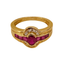 Bague 54 Bague en or jaune, rubis 58 Facettes
