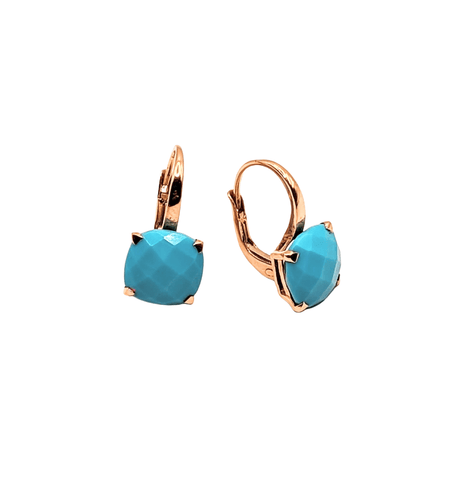 Boucles d'oreilles Boucles d'oreilles Cesare Pompanon Turquoise et or 58 Facettes