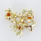 Broche Broche rétro grenats oranges 58 Facettes 20-076