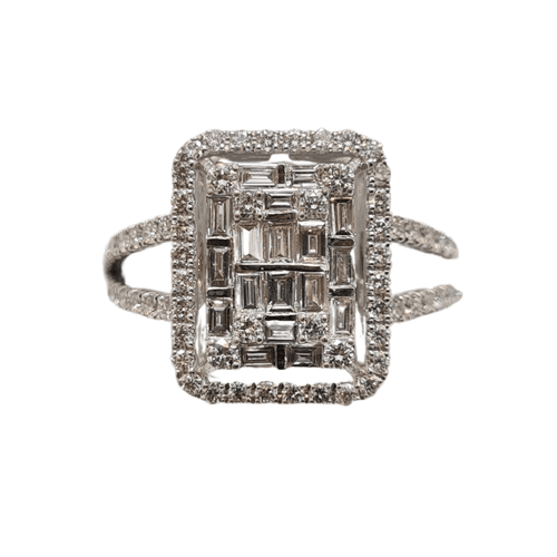 Bague 53.5 Bague en Or blanc diamants 58 Facettes