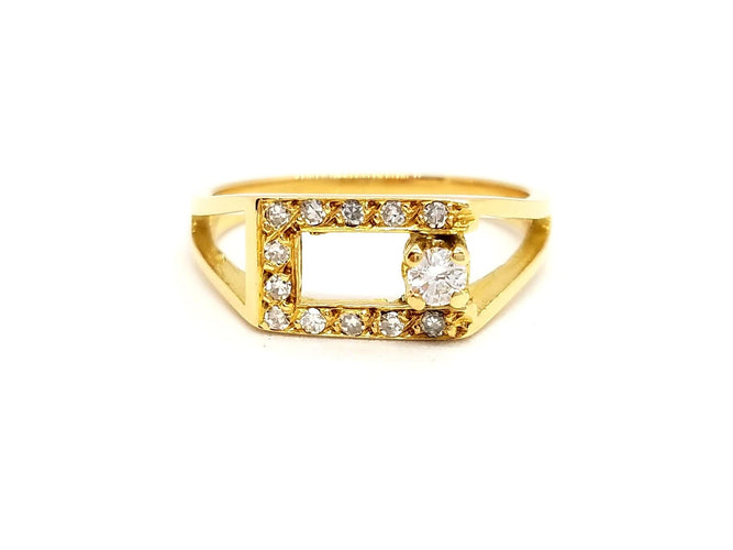 Bague 53 Bague Or jaune Diamant 58 Facettes 718102CN