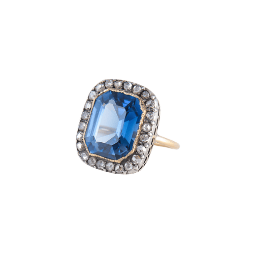 Bague 45.5 Importante bague XIXème 58 Facettes