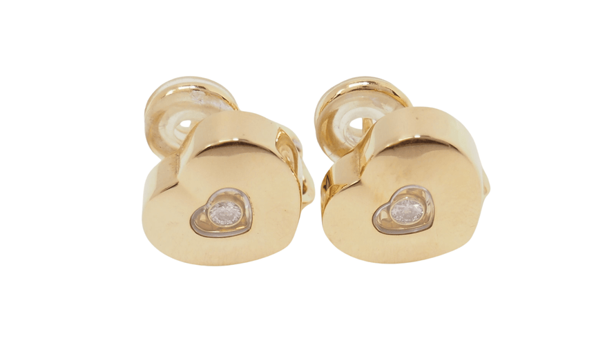 Boucles d'oreilles CHOPARD - Boucles d'oreilles Happy Diamonds Or Diamant 58 Facettes 30070
