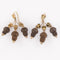 Boucles d'oreilles Boucles d'oreilles anciennes feuilles et glands cheveux 58 Facettes 19-072