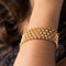 Bracelet Bracelet or jaune nids d'abeilles 58 Facettes 19-542