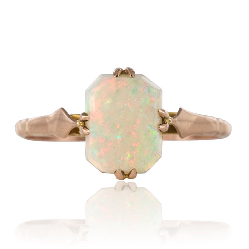 Bague 55 Bague ancienne opale solitaire 58 Facettes 19-471-48