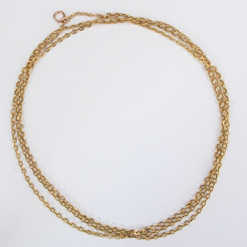 Collier Sautoir ancien en or 58 Facettes 20-536