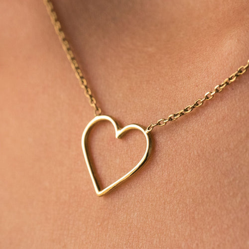 Collier Coeur en or et sa chaine 58 Facettes 20-041A