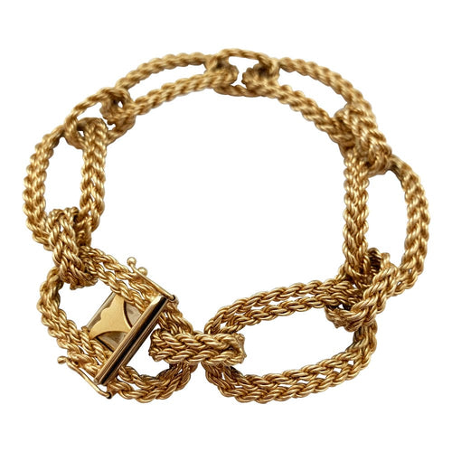 Bracelet Bracelet Vintage en or jaune. 58 Facettes 30083