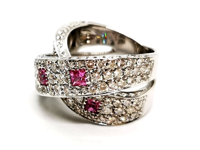 Bague 54 Bague Or blanc Diamant 58 Facettes 1161906CN