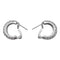 Boucles d'oreilles Boucles d'oreilles créoles en or blanc, diamants. 58 Facettes 30105
