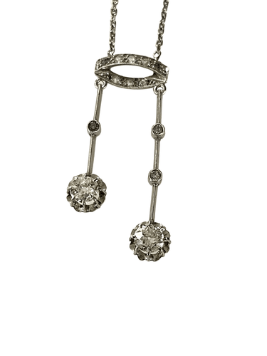 Collier Collier Négligé Or Diamants 58 Facettes 1060844