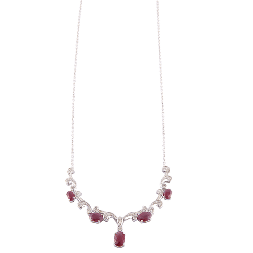 Collier Collier rubis, diamants 58 Facettes