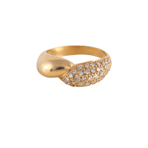 Bague 58 Bague Jonc pavage Diamants 58 Facettes FM78